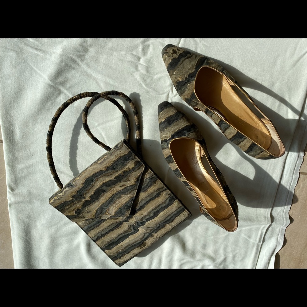 Society Small Satchel with matching heels